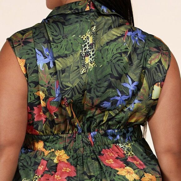 ❤️LAST ONE! NEW L’atise by Amy Plus Size Wide Leg Jumpsuits Size 4X - Picture 7 of 9